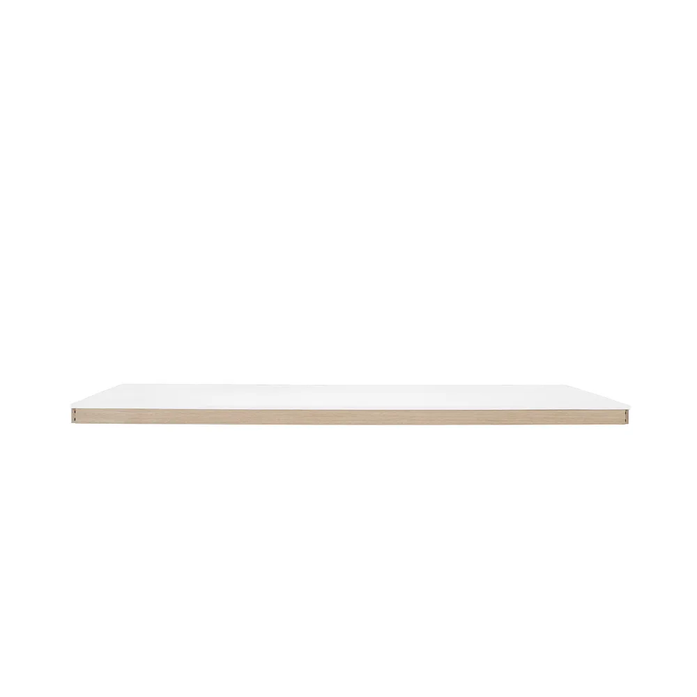 Linear System Middle Module -pöytä, White laminate-ABS-Oak Muuto