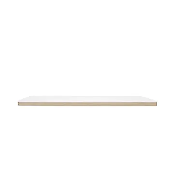 Linear System Middle Module -pöytä - White laminate-ABS-Oak - Muuto
