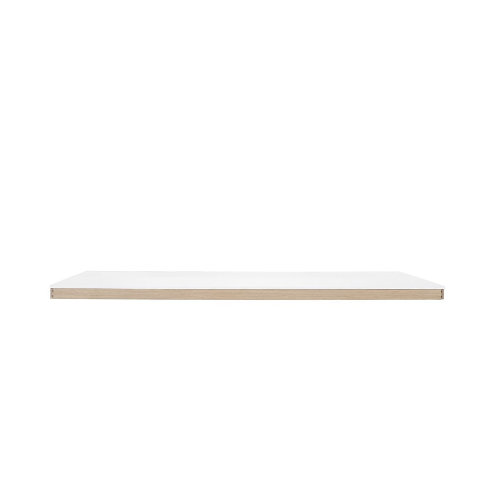 Muuto Linear System Middle Module -pöytä White laminate-ABS-Oak