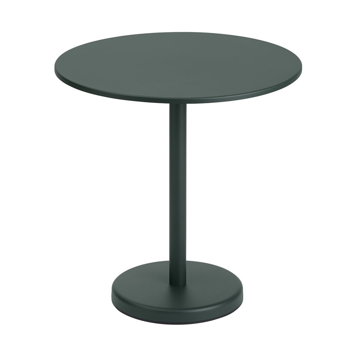 Muuto Linear teräspöytä 70 cm Dark green | Skandinaavinen Sisustus | Puutarhapöydät | Vihreä