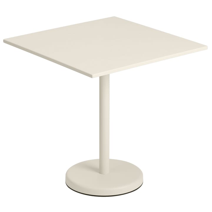 Linear teräspöytä 70x70 cm - Off-white - Muuto