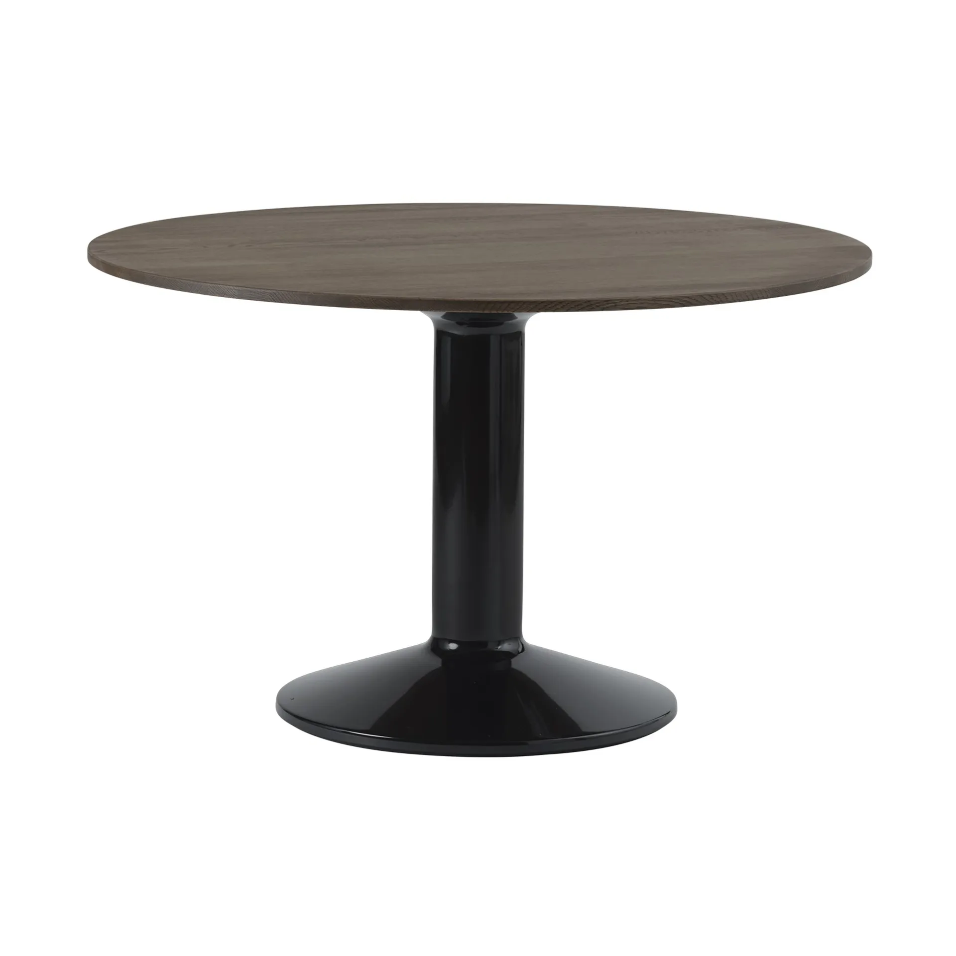 Midst pilaripöytä Ø 120 cm, Dark Oiled Oak-Black Muuto