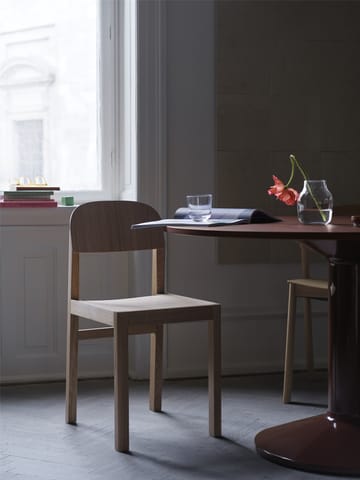 Midst pilaripöytä Ø 120 cm - Dark Red Linoleum-Dark Red - Muuto
