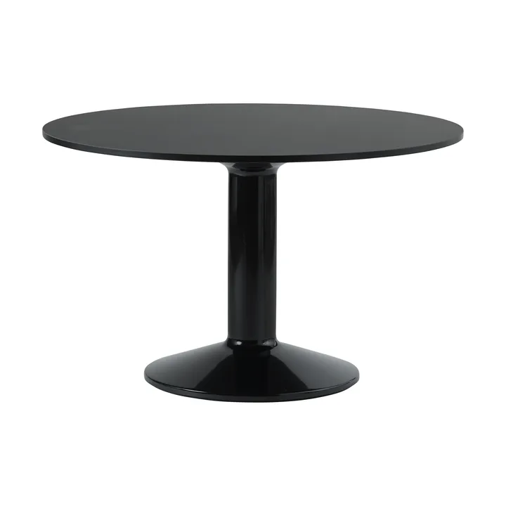 Midst pilaripöytä - Black nanolaminate-black, Ø120 cm - Muuto