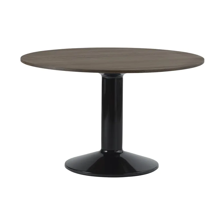Midst pilaripöytä - Dark oiled oak-black, Ø120 cm - Muuto