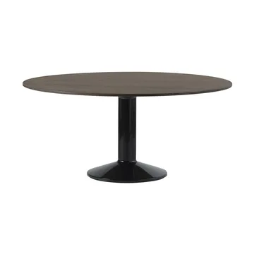 Midst pilaripöytä - Dark oiled oak-black, Ø160 cm - Muuto