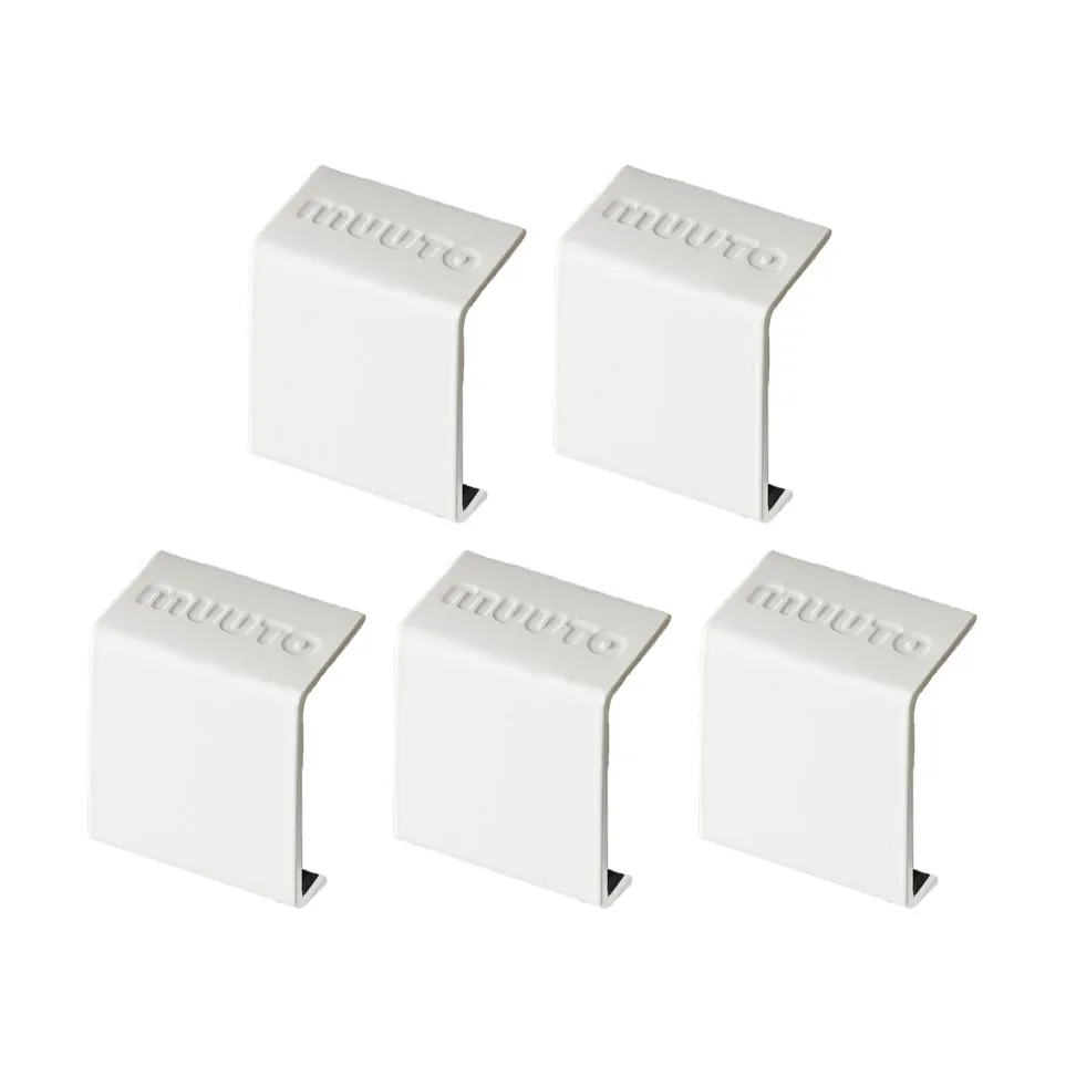 Mini stacked 2.0 clips, 5-pakkaus, valkoinen Muuto