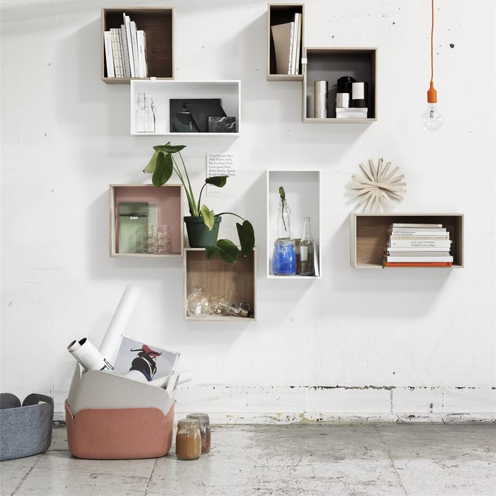 Mini stacked 2.0 hyllyjärjestelmä, large, valkoinen Muuto