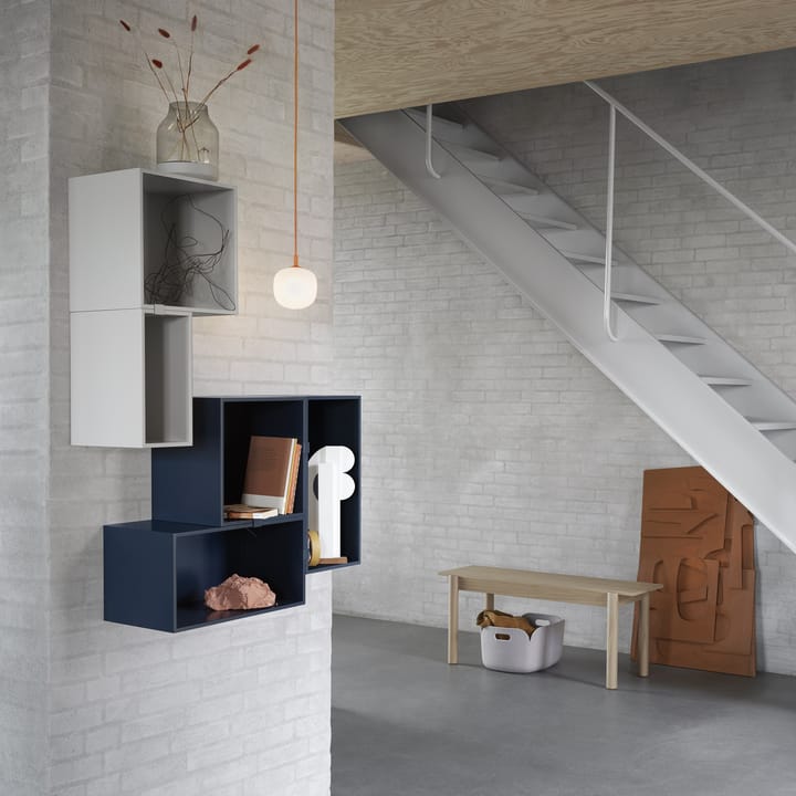 Mini stacked 2.0 hyllyjärjestelmä, medium, vaaleanharmaa Muuto