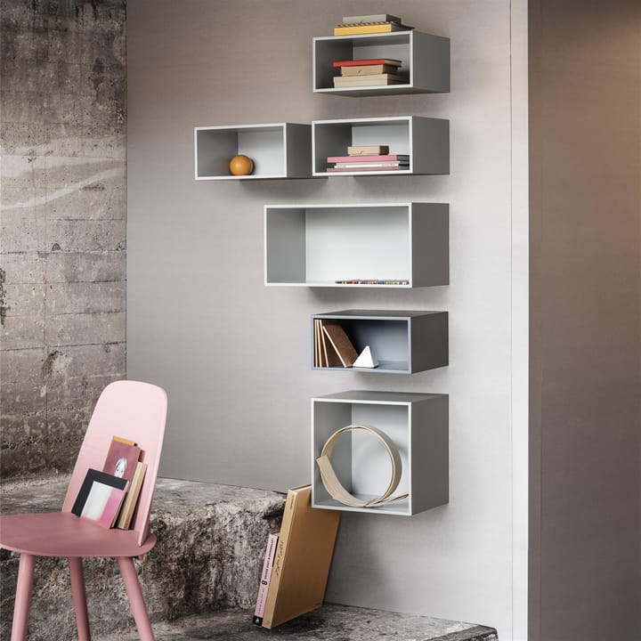Mini stacked 2.0 hyllyjärjestelmä, small, vaaleanharmaa Muuto