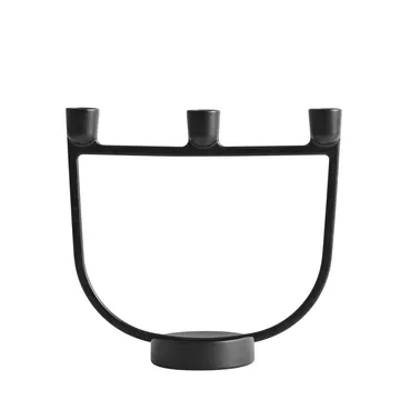 Open kynttilänjalka - musta - Muuto