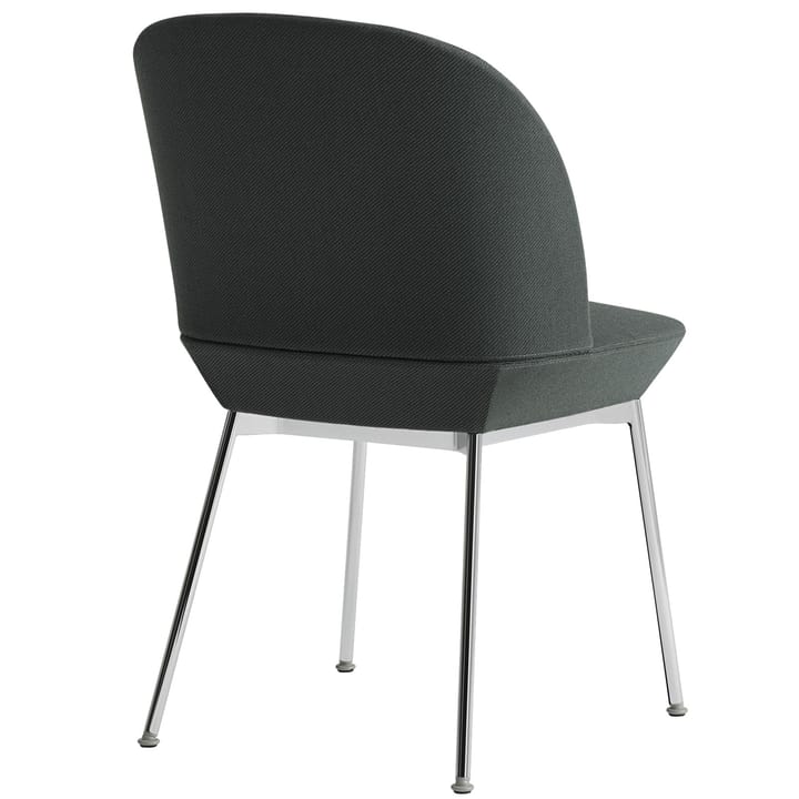 Oslo ruokapöydän tuoli kromatut jalat, twill weave 990 Muuto