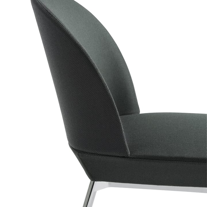 Oslo ruokapöydän tuoli kromatut jalat, twill weave 990 Muuto