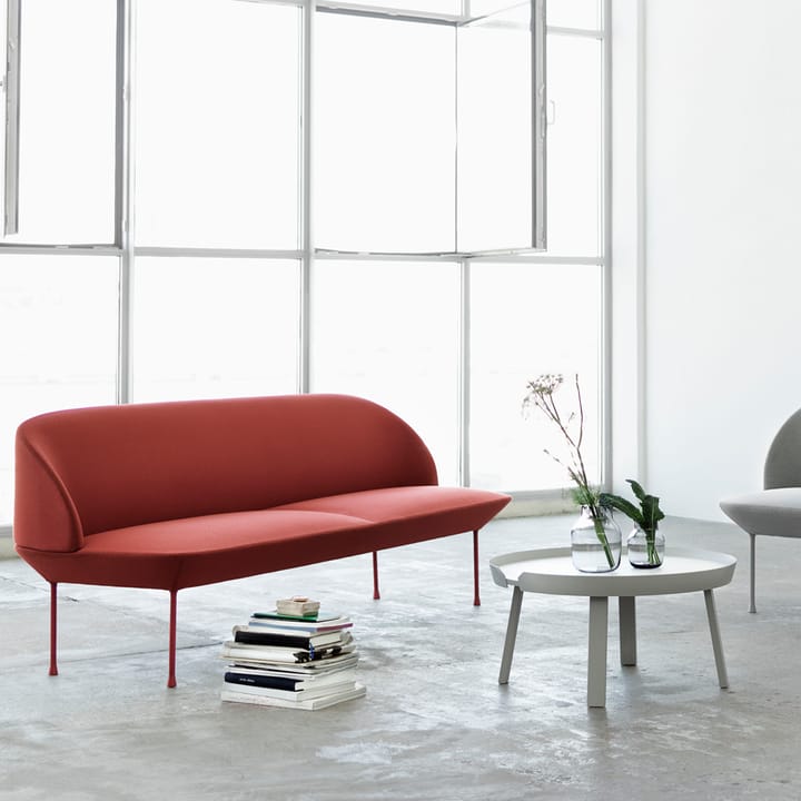 Oslo sohva 2-istuttava, Steelcut 660-Dark red Muuto