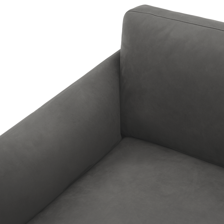 Outline 3:n istuttava nahkasohva, Grace leather Camel-musta jalat Muuto