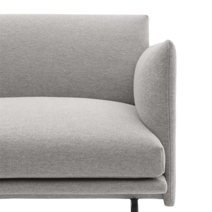 Outline chair -nojatuoli kangas, Clay 12-Black Muuto