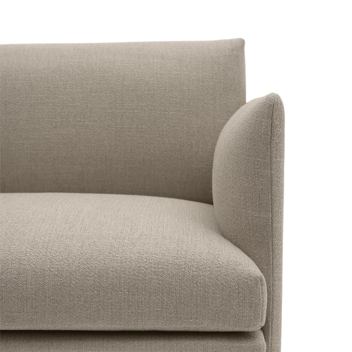 Outline chair -nojatuoli kangas, Ecriture 240-Polished Aluminum Muuto