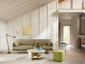 Outline Soft sohva - Clay 15-alumiinijalat, 3-istuttava - Muuto