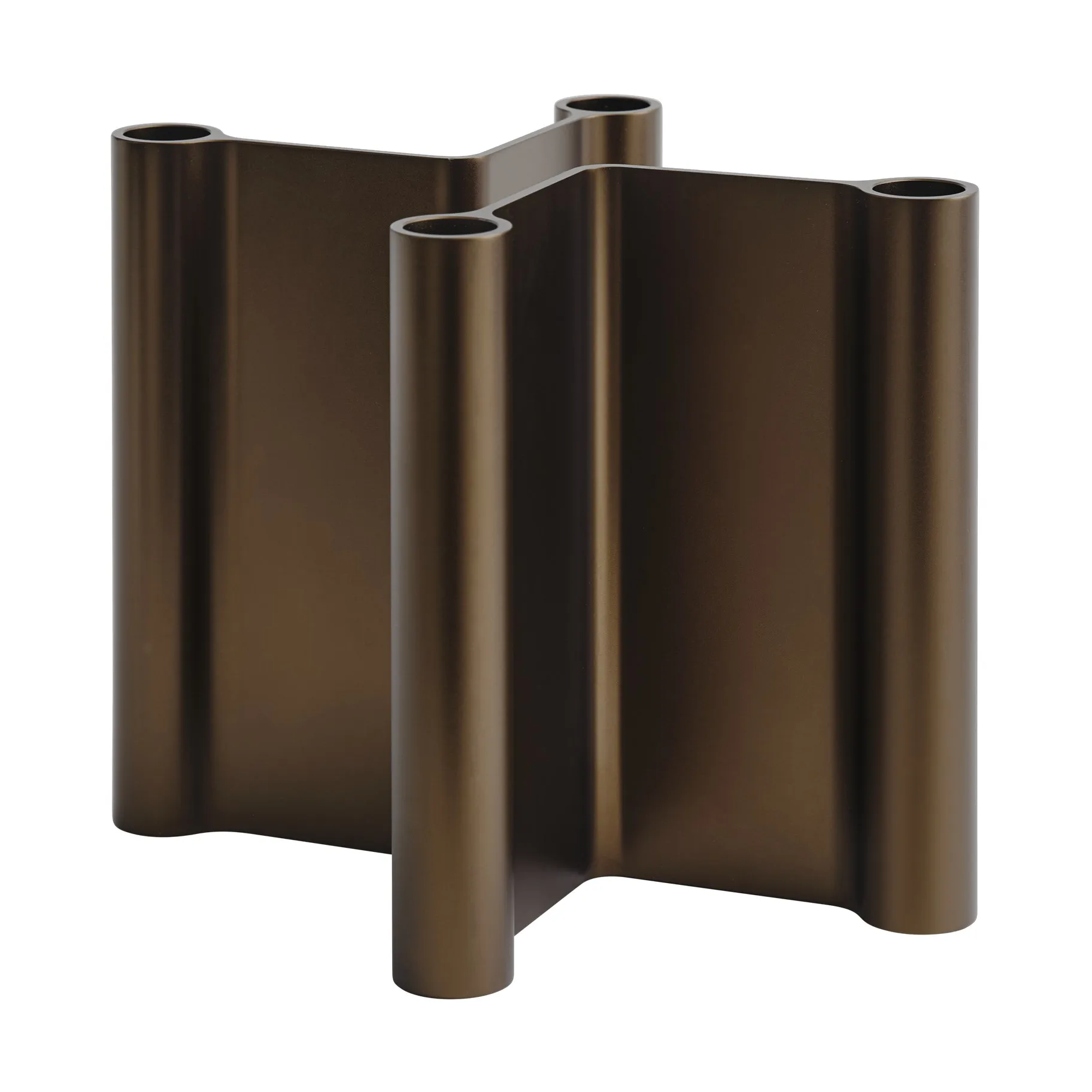 Pair kynttilänjalka 18 cm, Ruskea Muuto