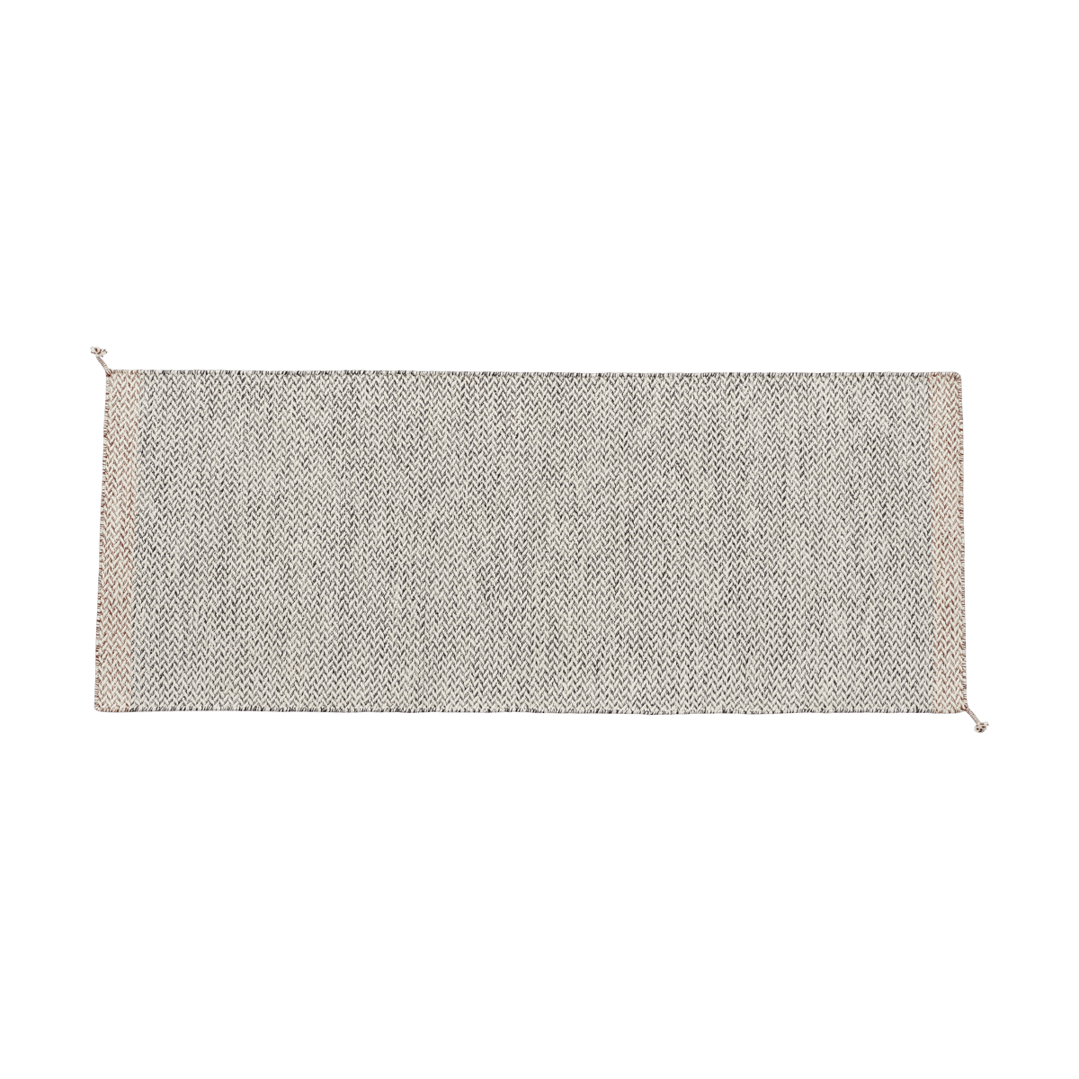 Muuto Ply matto 80x200 cm Black-white | Skandinaavinen Sisustus | Muovimatot | Musta