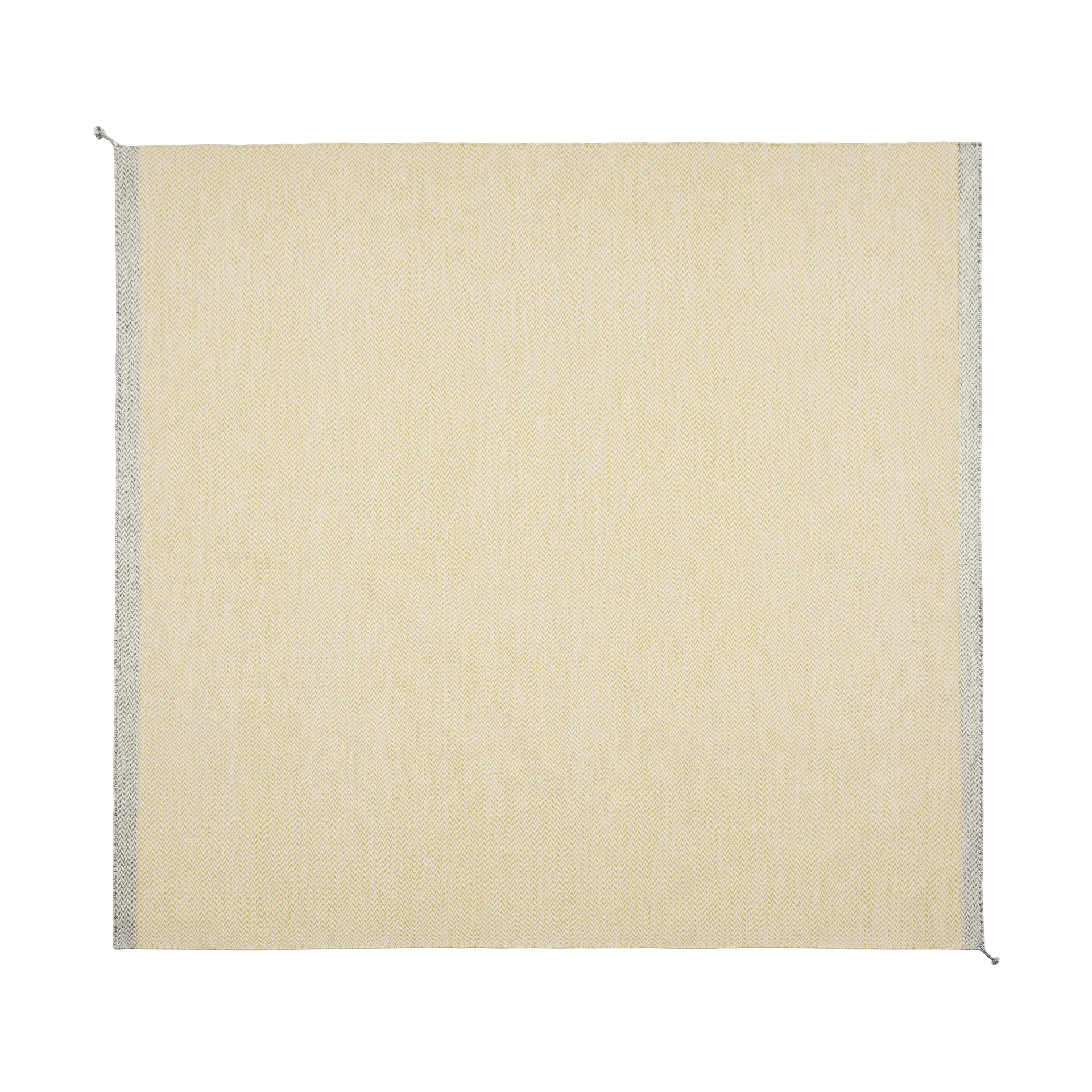 Ply villamatto 240x240 cm, Yellow Muuto