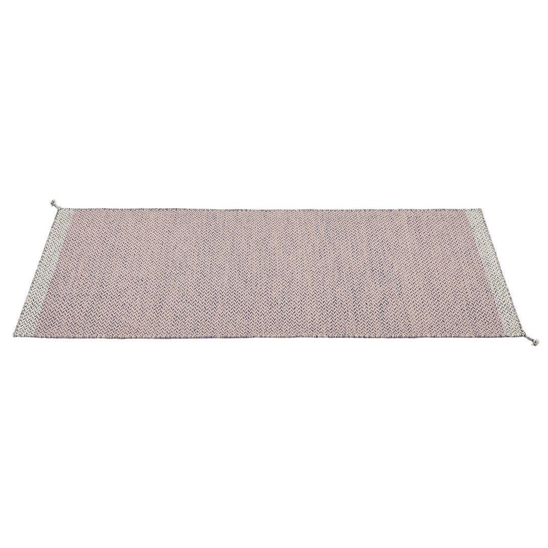 Muuto Ply villamatto 80 x 200 cm Rose | Skandinaavinen Sisustus | Villamatot | Vaaleanpunainen