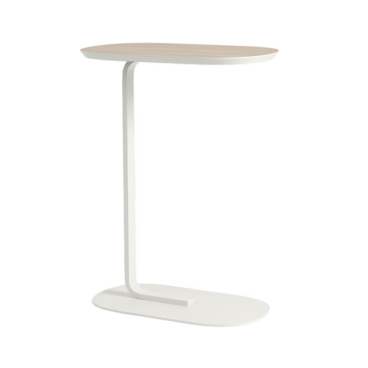 Relate sivupöytä K: 73,5 cm - Oak veneer-Off white - Muuto