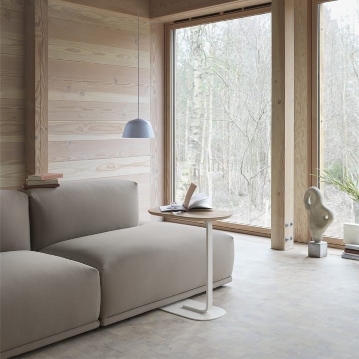 Relate sivupöytä K: 73,5 cm - Oak veneer-Off white - Muuto