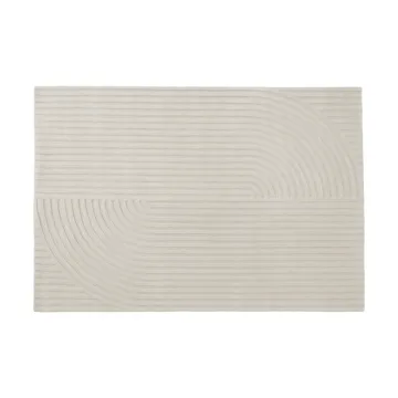 Relevo Rug Quattro villamatto - Off white, 170x240 cm - Muuto