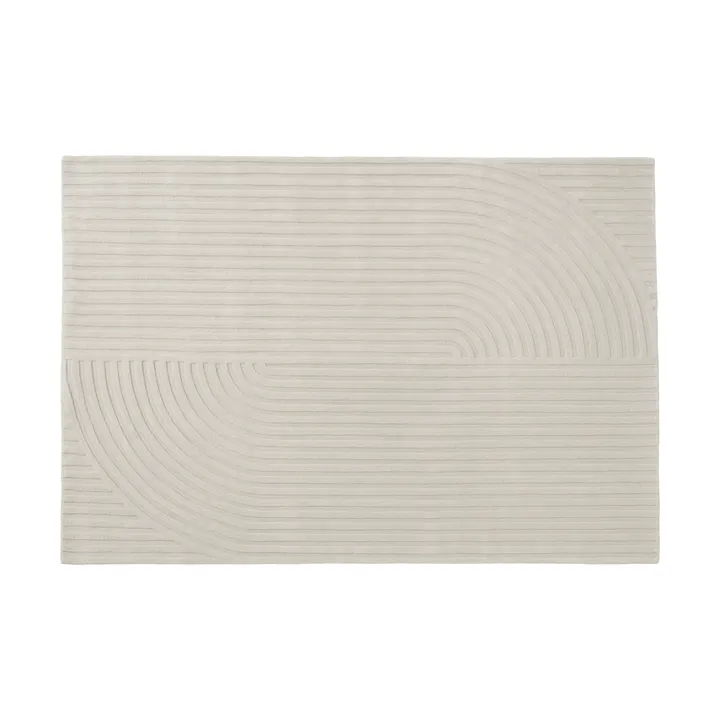 Relevo Rug Quattro villamatto - Off white, 170x240 cm - Muuto