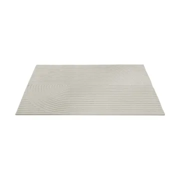 Relevo Rug Quattro villamatto - Off white, 170x240 cm - Muuto