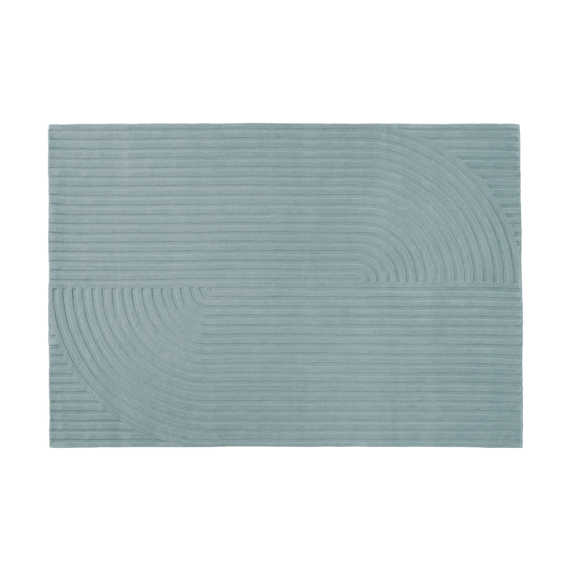 Relevo Rug Quattro villamatto, Sage green, 170x240 cm Muuto