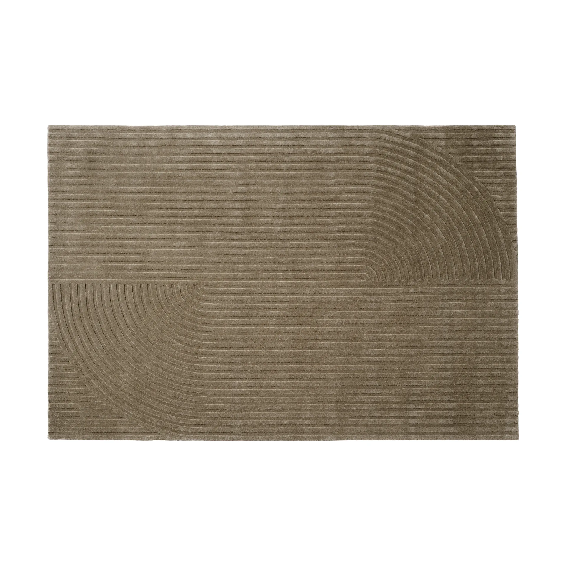 Relevo Rug Quattro villamatto, Taupe, 200x300 cm Muuto