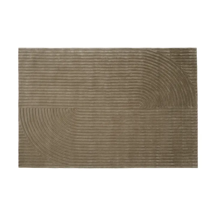 Relevo Rug Quattro villamatto - Taupe, 200x300 cm - Muuto