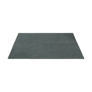 Relevo Rug Quattro villamatto - Tummanvihreä, 170x240 cm - Muuto