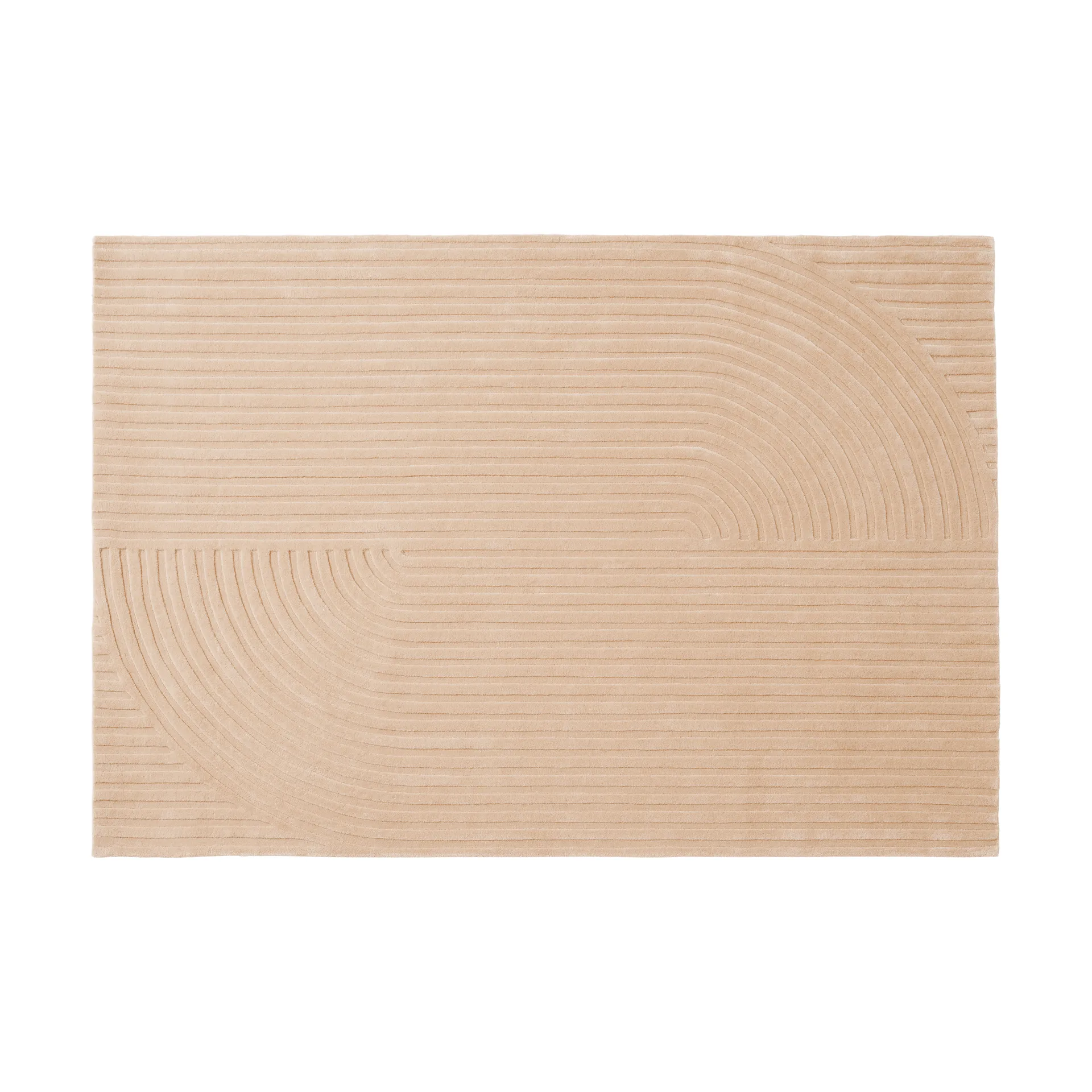 Relevo Rug Quattro villamatto, Vaalea roosa, 170x240 cm Muuto