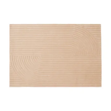 Relevo Rug Quattro villamatto - Vaalea roosa, 170x240 cm - Muuto