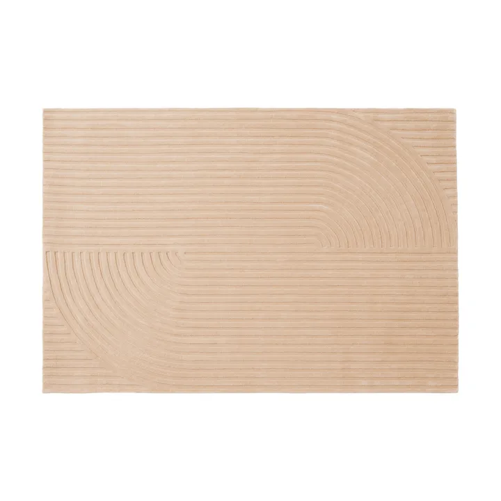Relevo Rug Quattro villamatto - Vaalea roosa, 170x240 cm - Muuto