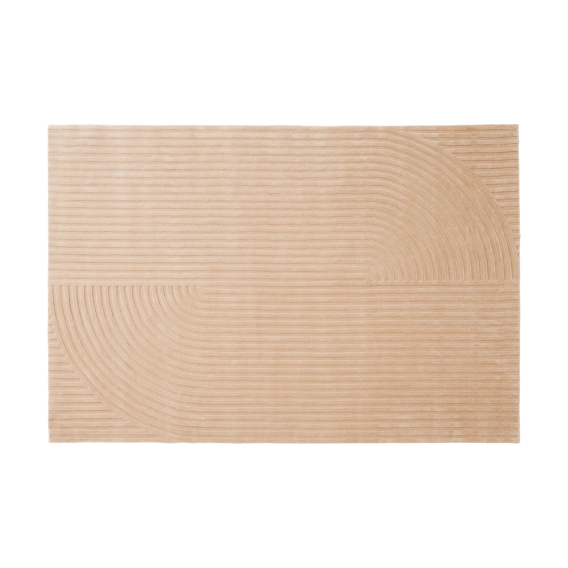 Relevo Rug Quattro villamatto, Vaalea roosa, 200x300 cm Muuto