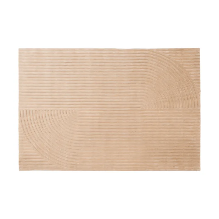 Relevo Rug Quattro villamatto - Vaalea roosa, 200x300 cm - Muuto