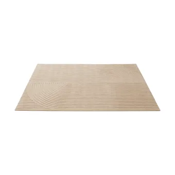 Relevo Rug Quattro villamatto - Vaalea roosa, 200x300 cm - Muuto