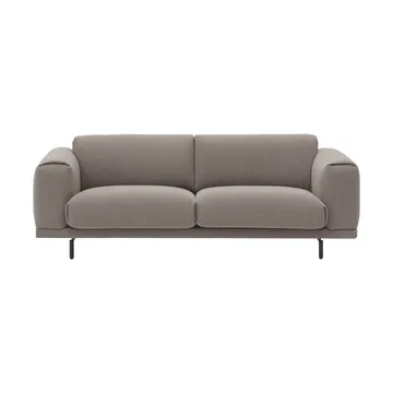 Rest sohva - 3-istuttava, Hearth 6 grey-mustat jalat - Muuto