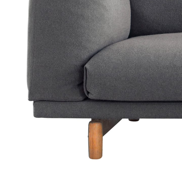 Rest sohva, 3-istuttava kangas steelcut trio 515 rose, tammijalat Muuto