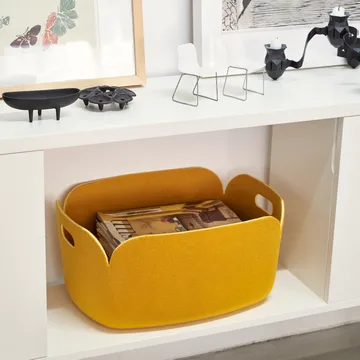 Restore säilytyskori - keltainen - Muuto