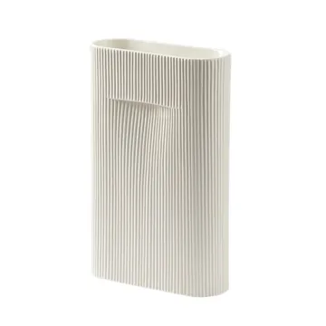 Ridge maljakko 35 cm - Off white - Muuto