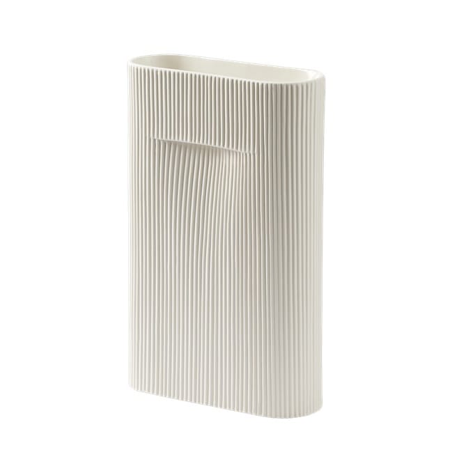 Ridge maljakko 35 cm - Off white - Muuto