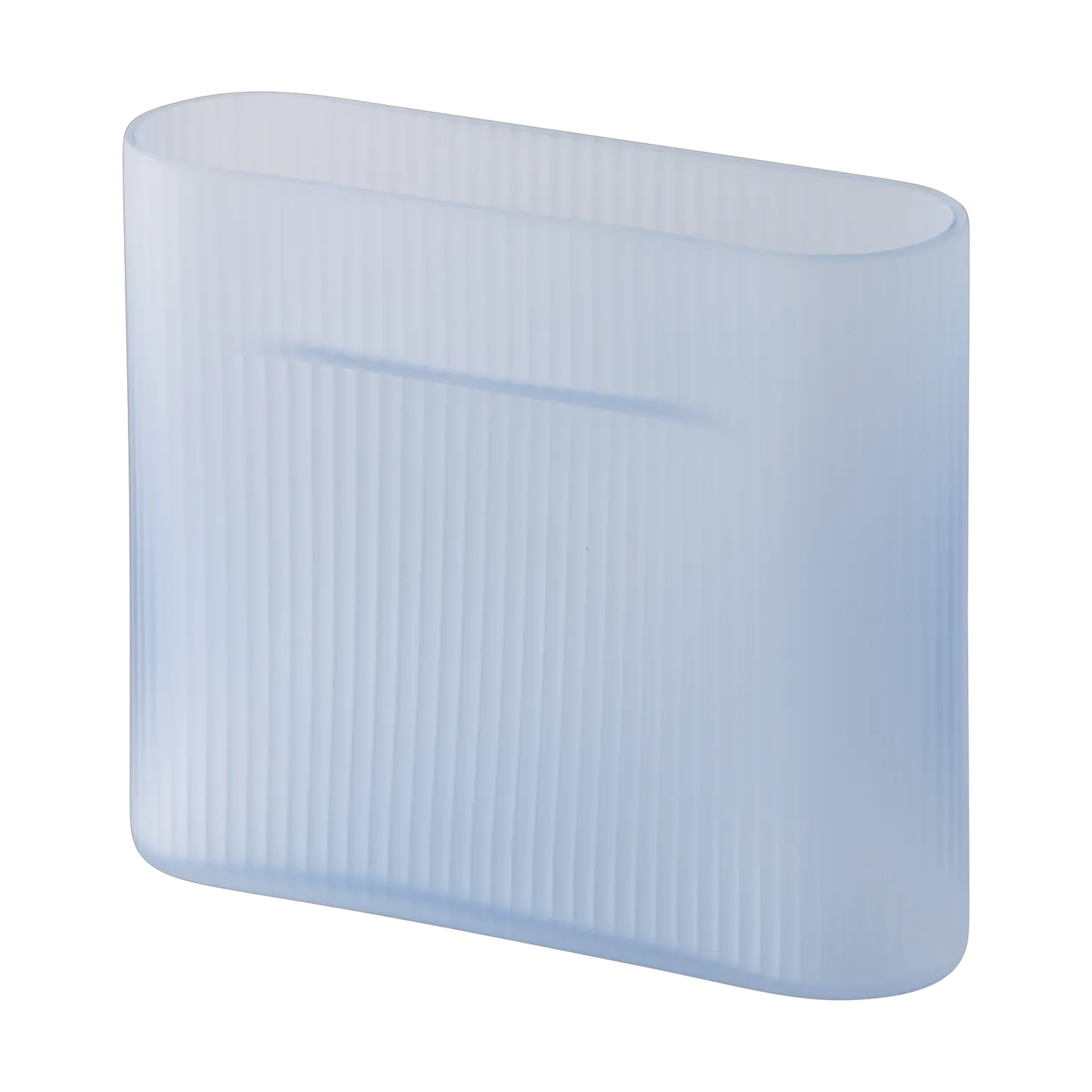 Ridge maljakko huurrettu lasi 16,5 cm, Light blue Muuto