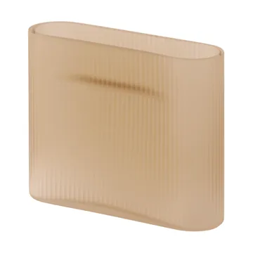 Ridge maljakko huurrettu lasi 16,5 cm - Vaaleanoranssi - Muuto