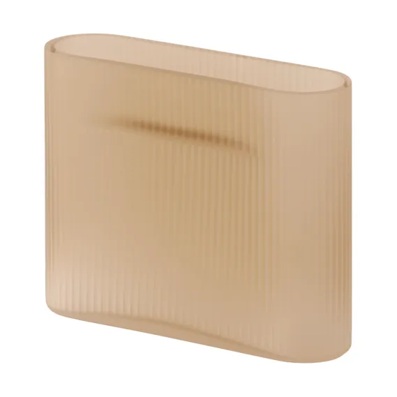 Ridge maljakko huurrettu lasi 16,5 cm - Vaaleanoranssi - Muuto