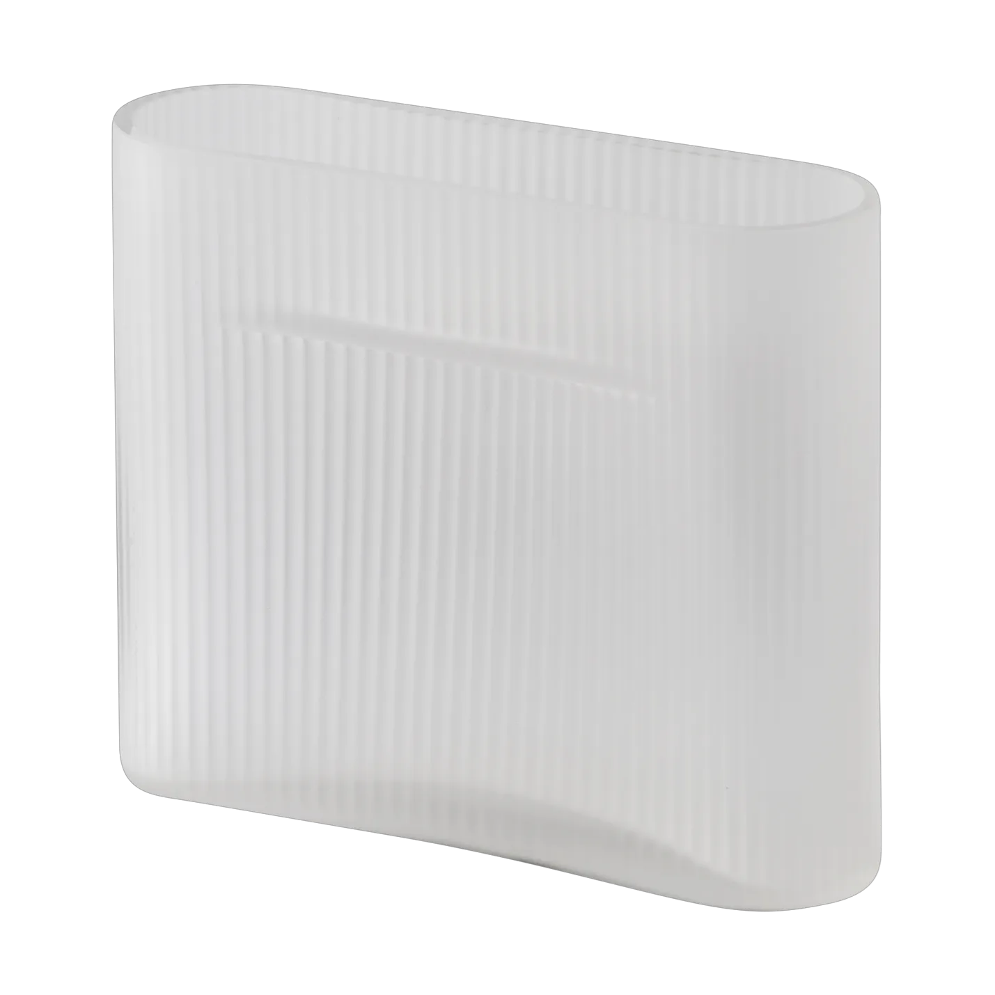 Ridge maljakko huurrettu lasi 16,5 cm, White Muuto